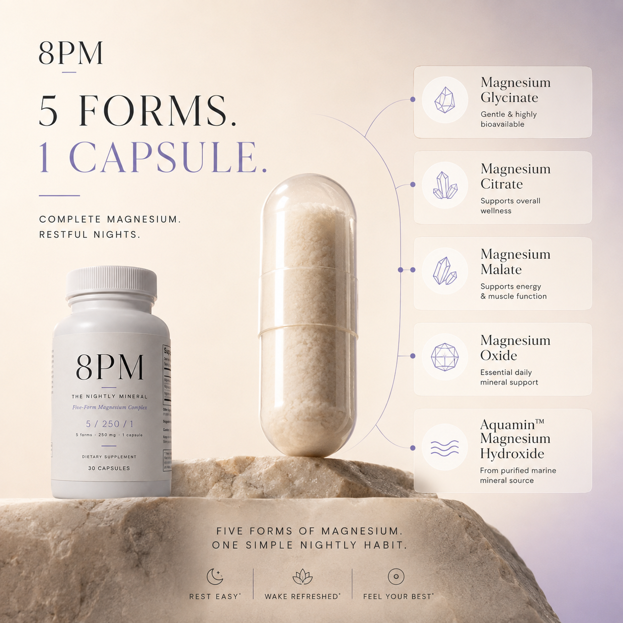 8pm - 5 Form Magnesium Supplement